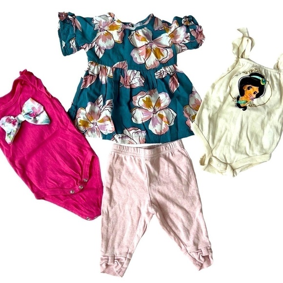 Lot of Baby Girl Summer Clothes Dress Size 3 Months 3-6 Months - Picture 1 of 9